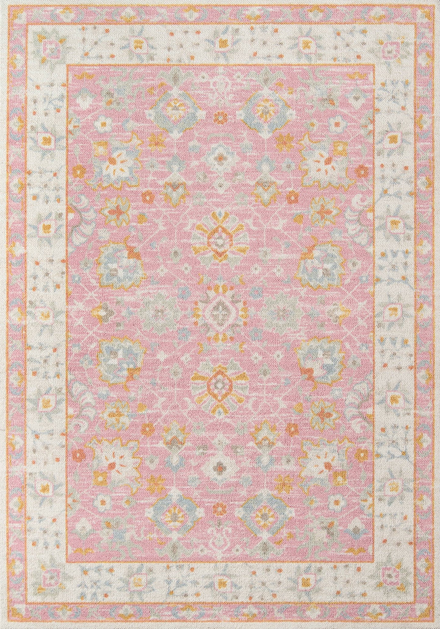Momeni Anatolia ANA-8 Pink Area Rug 6'6" x 9' - Product image 1