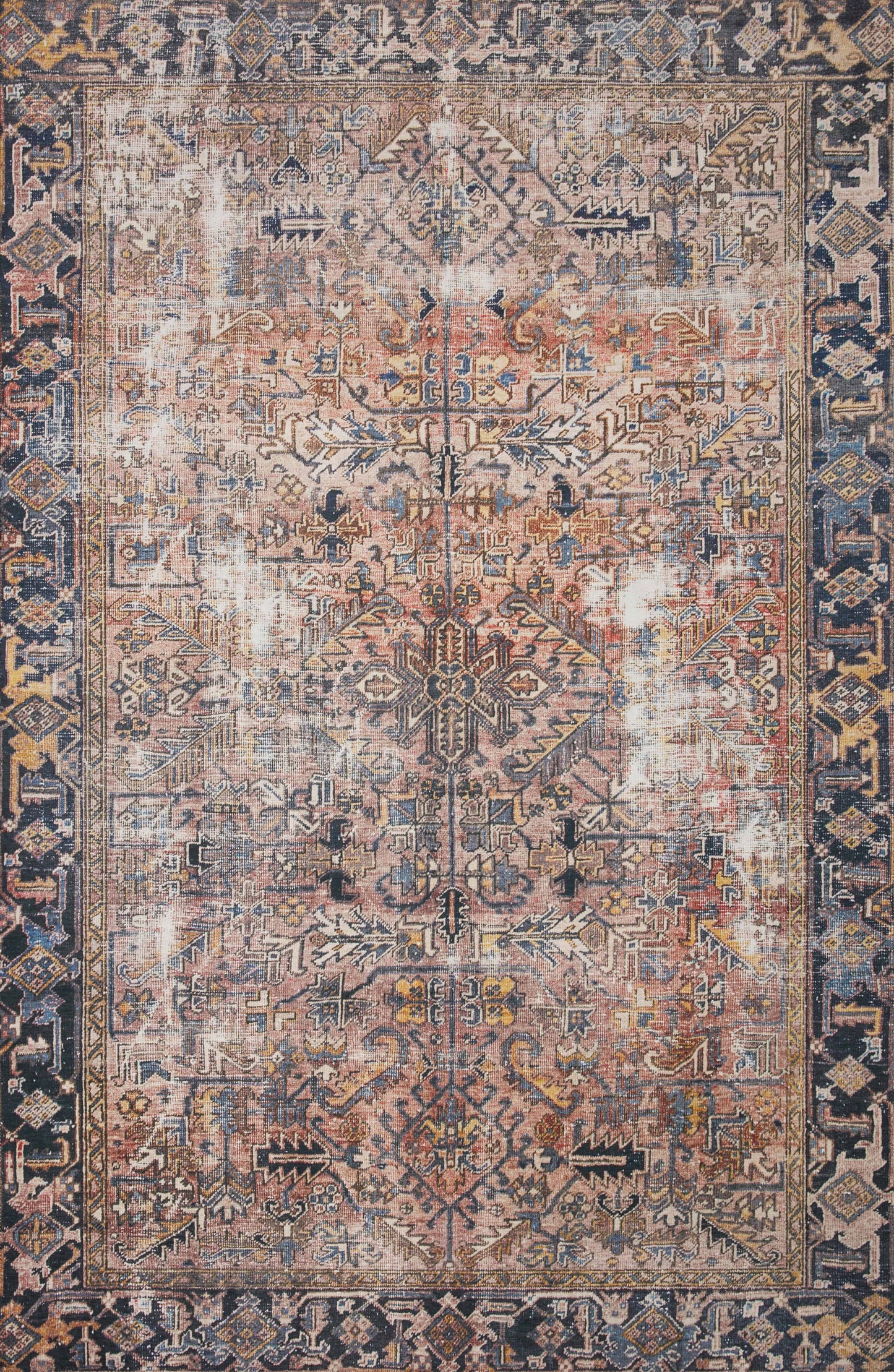 Chris Loves Julia x Loloi Jules JUL-02 Terracotta Multi Area Rug - 7 ft 6 in x 9 ft 6 in - Product image 1