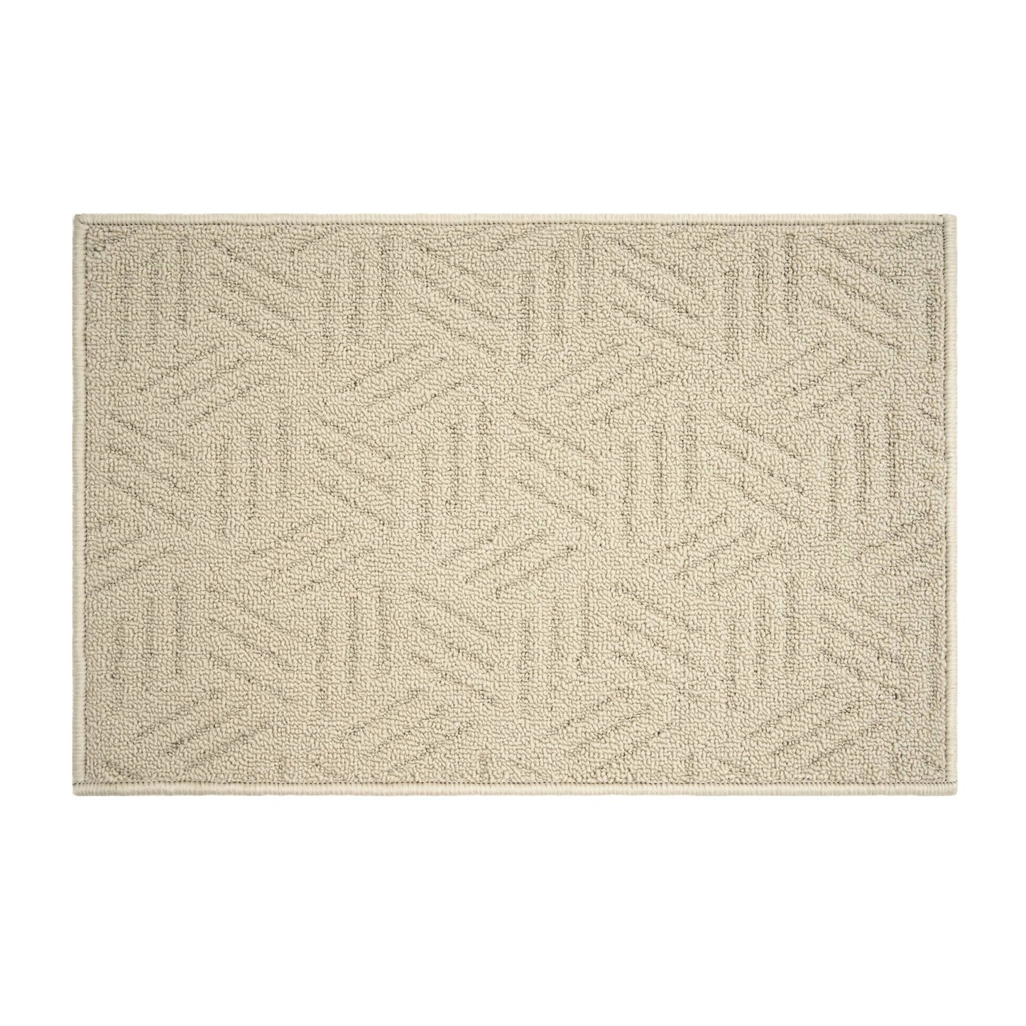 Mainstays Solid High Low Loop Kitchen Mat 18in x 27in Papyrus Beige - Product image 1