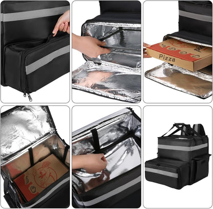 Large Insulated Food Delivery Bag, Expandable Cooler Backpack for Doordash Uber Eats - Product image 7