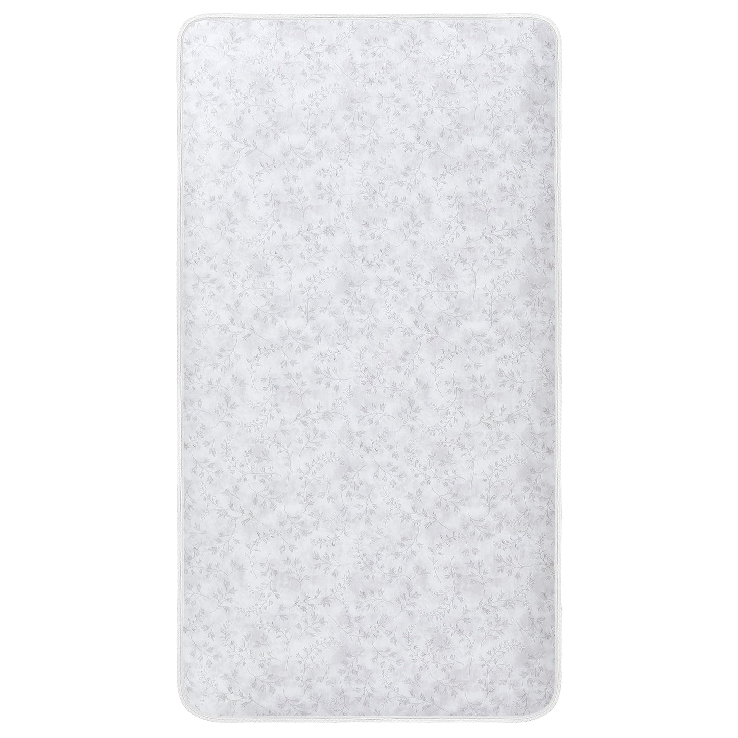 on Me Twinkle 5 88 Coil Crib and Toddler Mattress. Morning Mist Floral. Greenguard Gold Certified