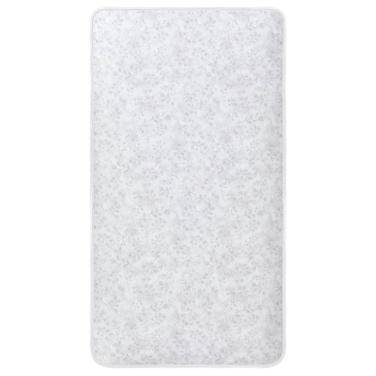 on Me Twinkle 5 88 Coil Crib and Toddler Mattress. Morning Mist Floral. Greenguard Gold Certified