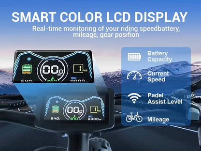 Peak 5000W - Electric - Bike for Adults - Men, Dual - Motor - Ebike 50MPH - Hunting - Ebike - Product image 11