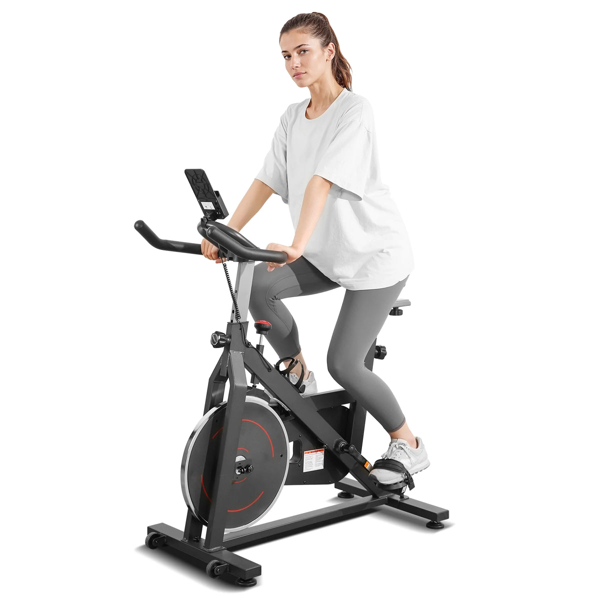 Naipo Exercise Bike Indoor Cycling Bike with 300 lb Big Seat Cushion for Home Cardio Leg Workout - Product image 3