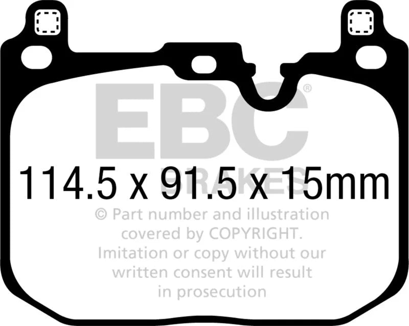 EBC - Front Yellowstuff Pad PN DP42393R