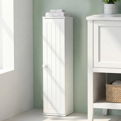 Tangkula Slim Bathroom Storage Cabinet with Door