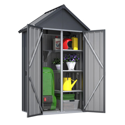 AECOJOY Outdoor Storage Cabinet Waterproof with Shelves, Vertical Tall Sheds Cabinet - Product image 1