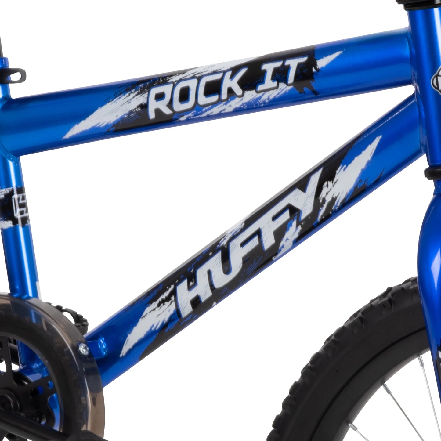 Huffy 20" Rock It Kids' Bike, Fits Riders 44" - 56", Blue, Child, Boys