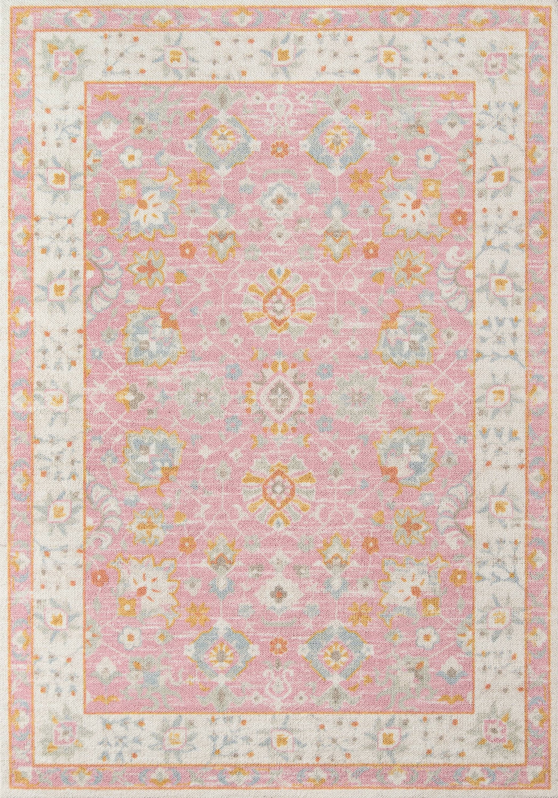 Momeni Anatolia ANA-8 Pink Area Rug 6'6" x 9' - Product image 1