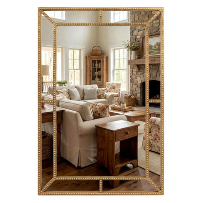 Tangkula 36" x 24" Gold Arched Wall Mirror (Rectangle) - Product image 9