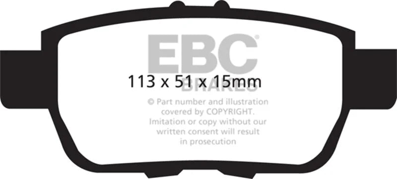 EBC - Rear Greenstuff Pad PN DP61754