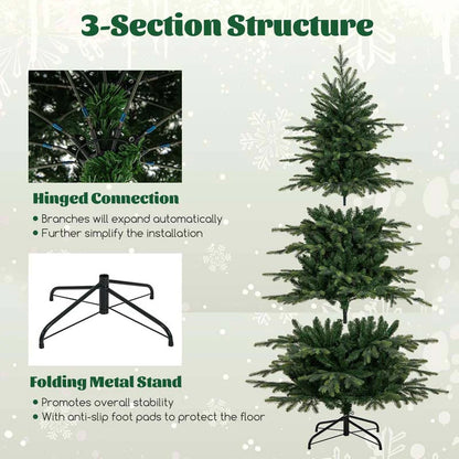 6/7.5/9 FT Pre-lit Artificial Christmas Tree with 260/380/560 Multicolor Lights, 714/1162/1770 Branch Tips - Product image 8