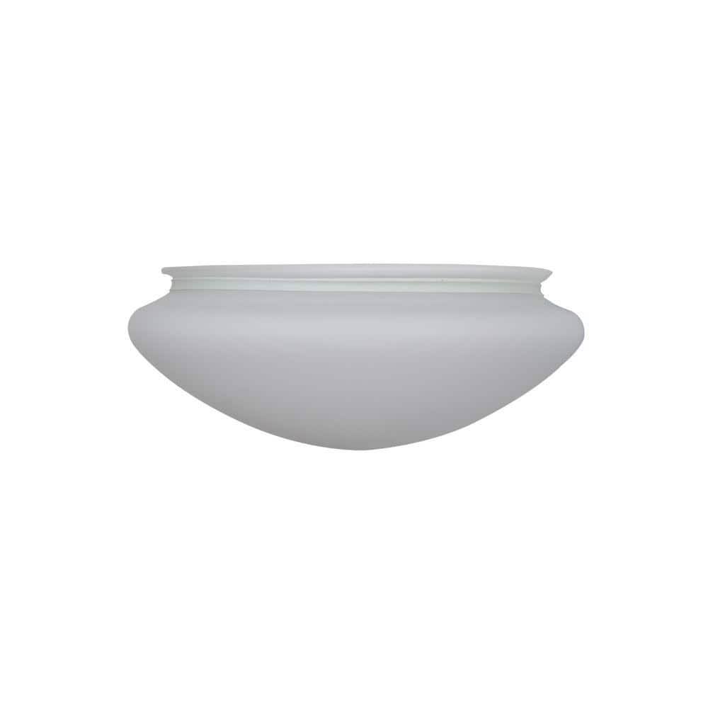 Hugger 52 in. White Ceiling Fan Opal Frosted Replacement Glass - Product image 1