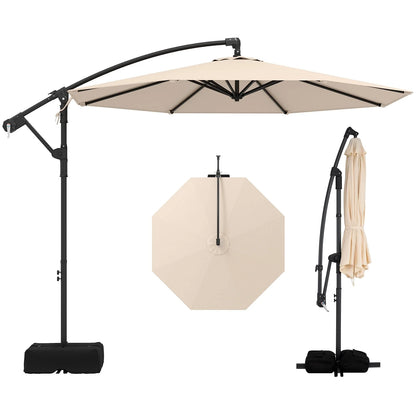 Tangkula 10ft Patio Umbrella with Base Included with 360 Degree Rotation - Product image 1