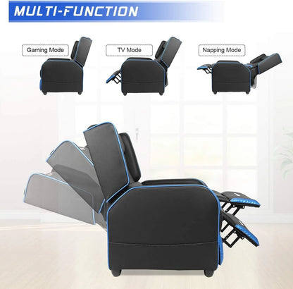 PUKAMI Gaming Recliner Chair for Adults 400 lb Racing Style Sofa Big and Tall PU Leather Recliner Seating - Product image 8