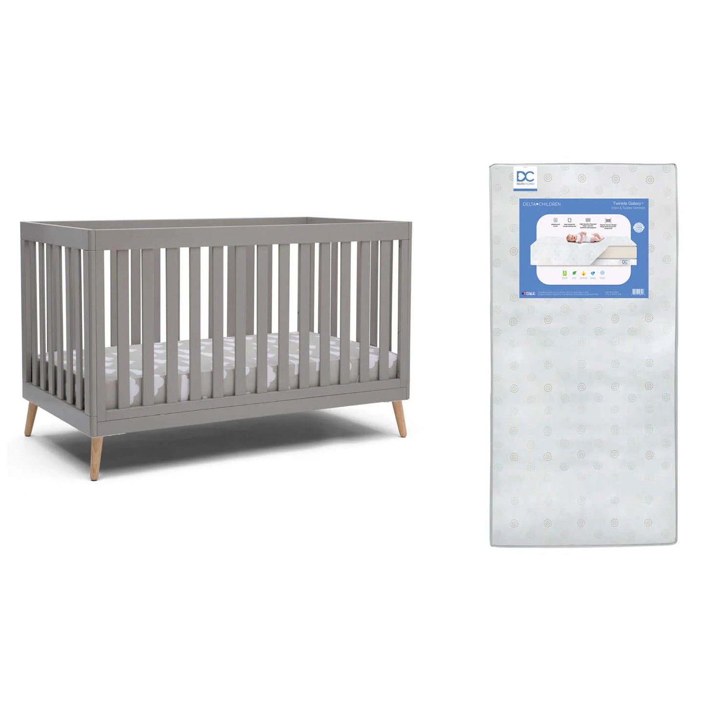 Essex 4-in-1 Convertible Baby Crib with Toddler Mattress - Product image 3