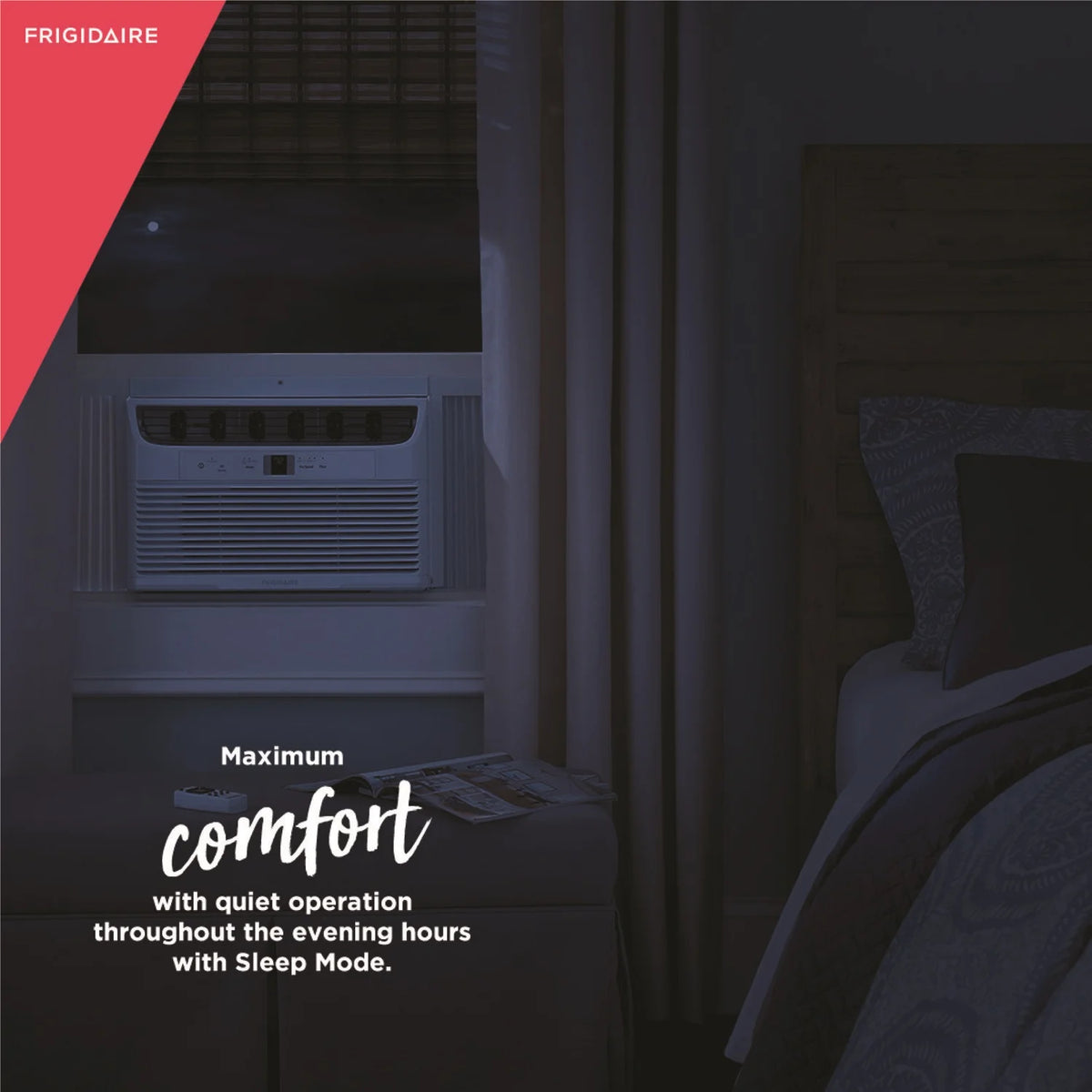 Frigidaire 8, 000 BTU 350 Sq Ft Window Air Conditioner with Remote in White, FHWC083TB1 - Product image 4