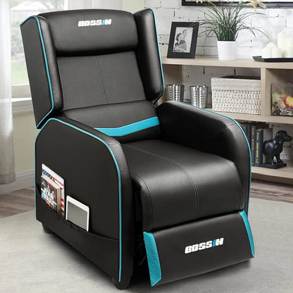 PUKAMI Gaming Recliner Chair for Adults 400 lb Racing Style Sofa Big and Tall PU Leather Recliner Seating - Product image 5