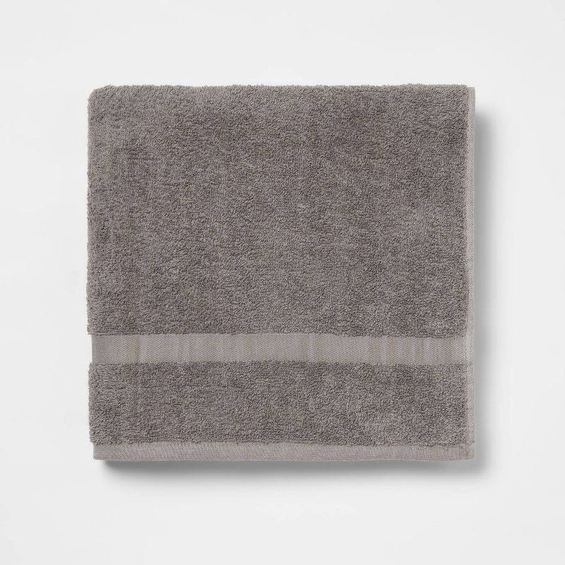 Room Essentials Bath Towel Dark Gray - Product image 1