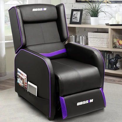 PUKAMI Gaming Recliner Chair for Adults 400 lb Racing Style Sofa Big and Tall PU Leather Recliner Seating - Product image 7