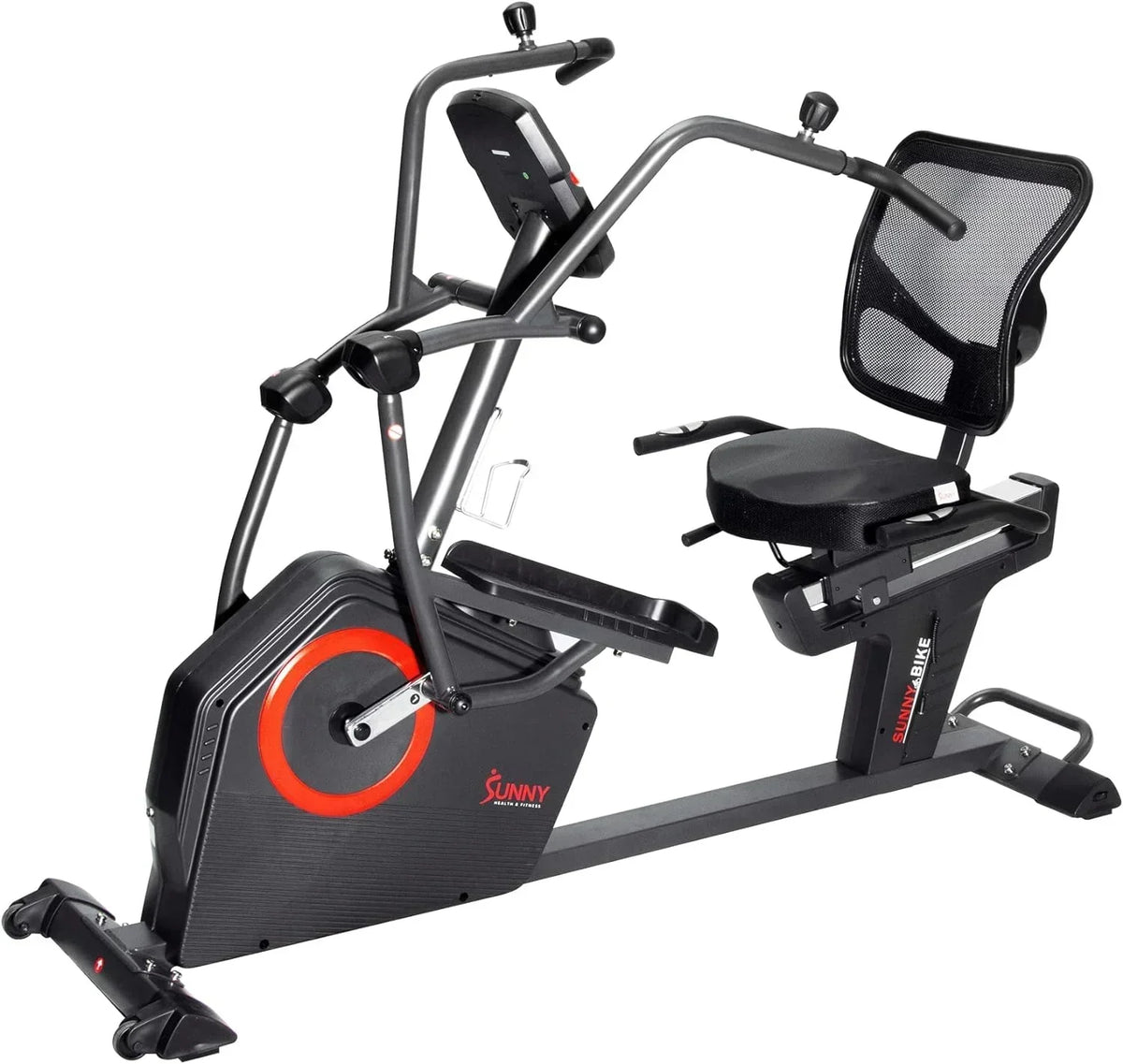 Health & Fitness Electromagnetic Recumbent Cross Trainer Exercise Elliptical Bike w/Arm Exercisers - Product image 2
