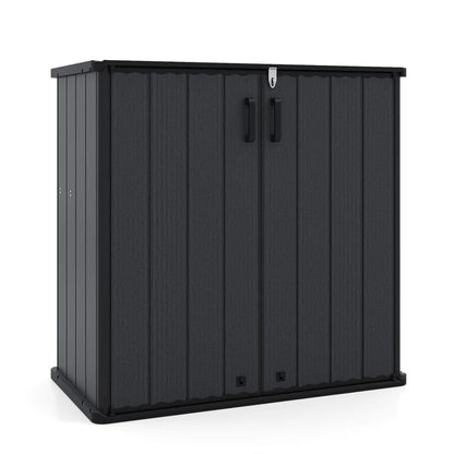 175 Gallon Outdoor Storage Shed, All-Weather Resin Patio Storage Box with Floor - Product image 10