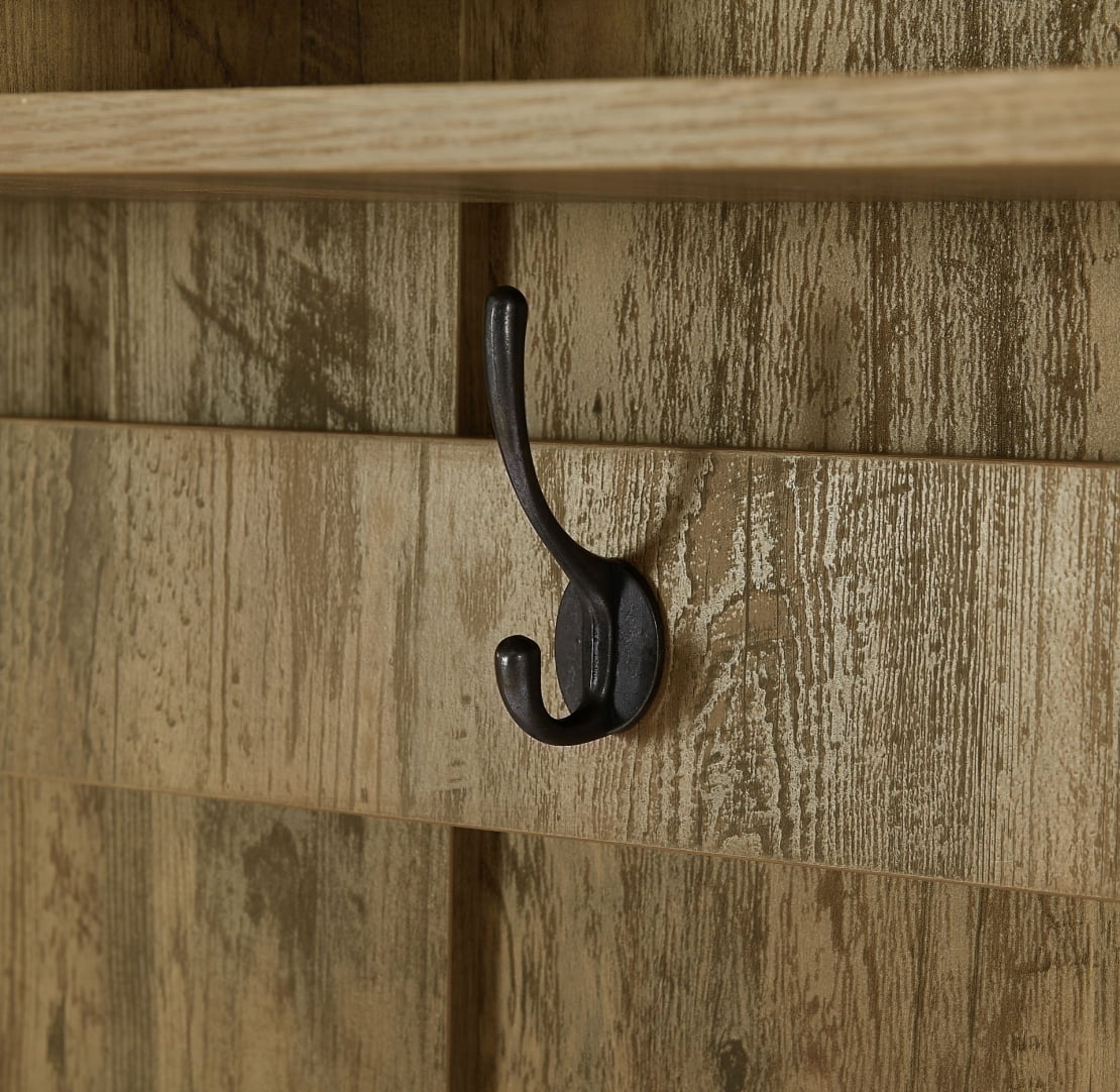 Entryway Hall Tree with Storage Bench, Wooden Coat Rack with Sponge Pad and 4 Dual Hooks - Product image 10