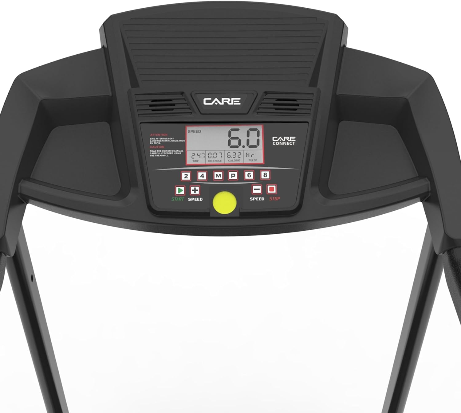 Care Fitness - Connected Treadmill CT-5588-2 - Inclinable and Foldable Electric Treadmill - Up to 16km/h - 3 Incline Levels - 12 Programs - Kinomap