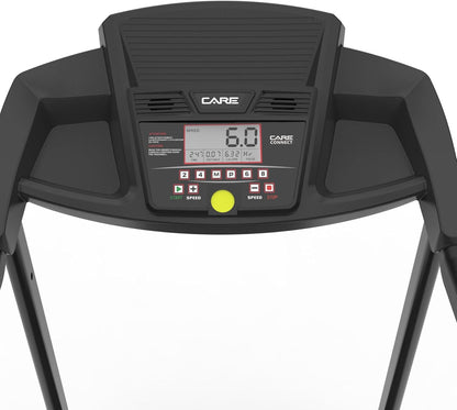 Care Fitness - Connected Treadmill CT-5588-2 - Inclinable and Foldable Electric Treadmill - Up to 16km/h - 3 Incline Levels - 12 Programs - Kinomap