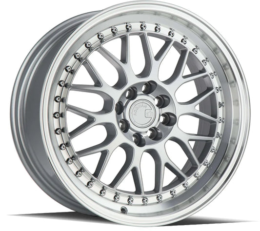 Aodhan AH02 17" 4x100/114.3 Silver w/ Machined Lip