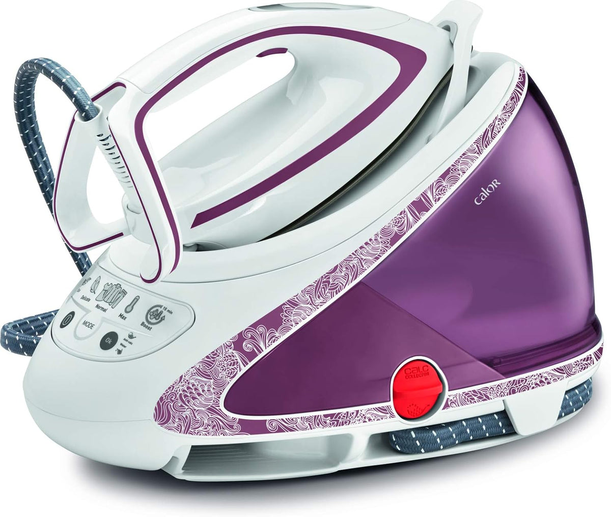 Calor Pro Express Ultimate Steam Generator, High Pressure, 7.3 bars, Pressing Function 490 g/min, Limescale collector, Made in France GV9560C0
