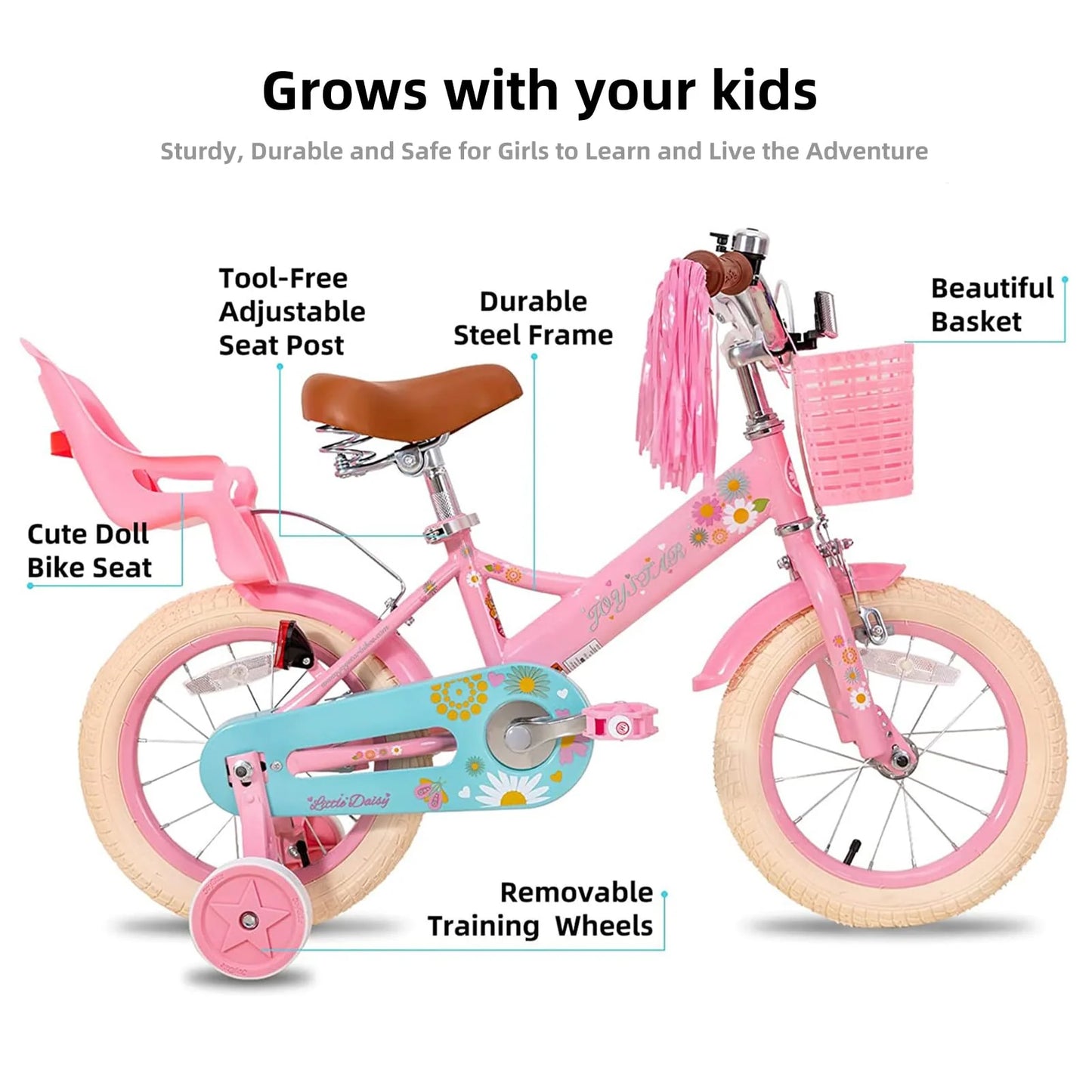 Little Daisy 14 inch children's bicycle for girls -
