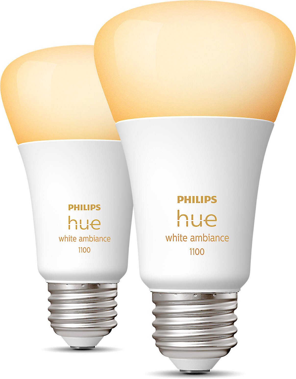 Philips Hue 563346 White Ambiance A19 Smart LED Bulbs (2-Pack) - Product image 1