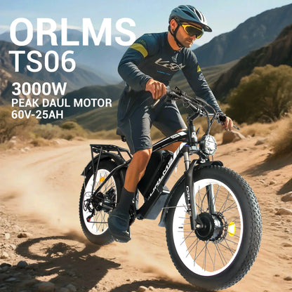 Peak 5000W - Electric - Bike for Adults - Men, Dual - Motor - Ebike 50MPH - Hunting - Ebike - Product image 5