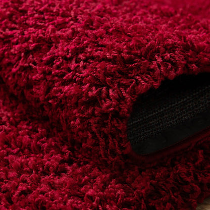 Rugs.com Solid Shag Collection Rug - 13 Ft Runner Cherry Red Shag Rug Perfect for Hallways, Entryways - Product image 5