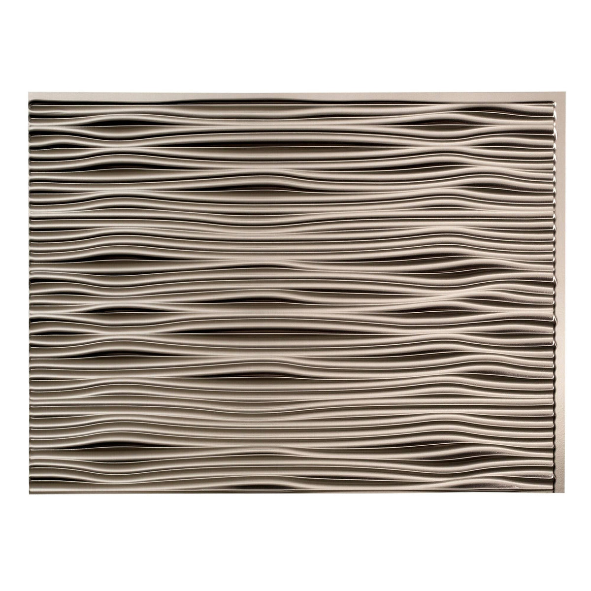 Fasade Waves Brushed Nickel 15-square Foot Backsplash Kit - Product image 1