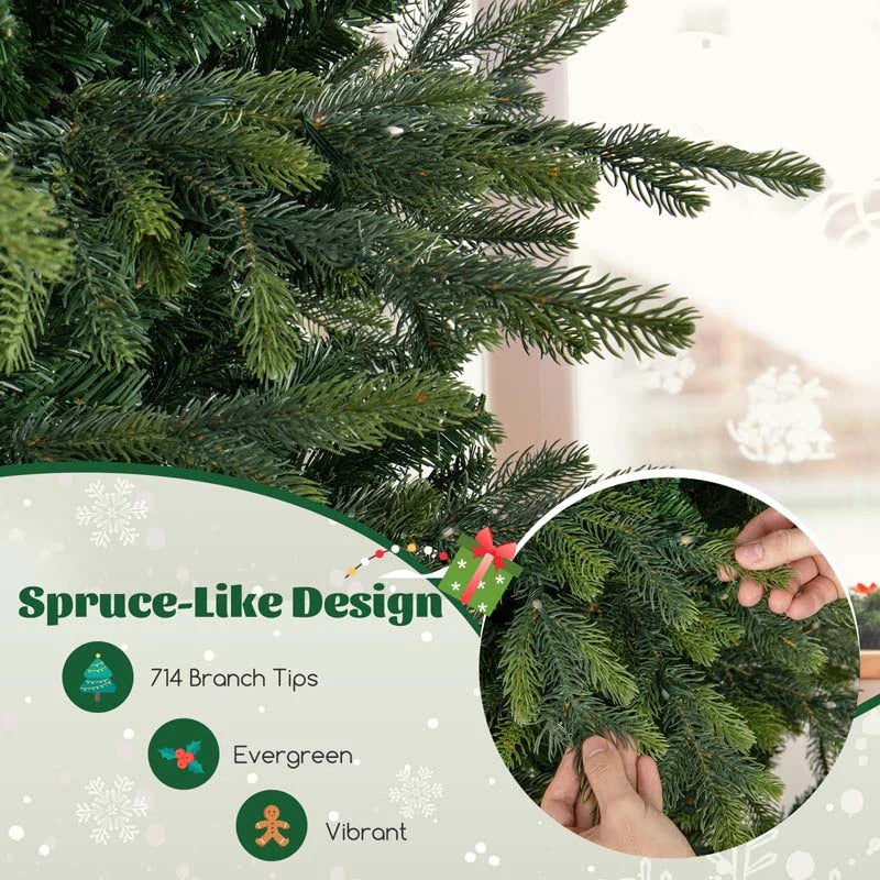 6/7.5/9 FT Pre-lit Artificial Christmas Tree with 260/380/560 Multicolor Lights, 714/1162/1770 Branch Tips - Product image 9