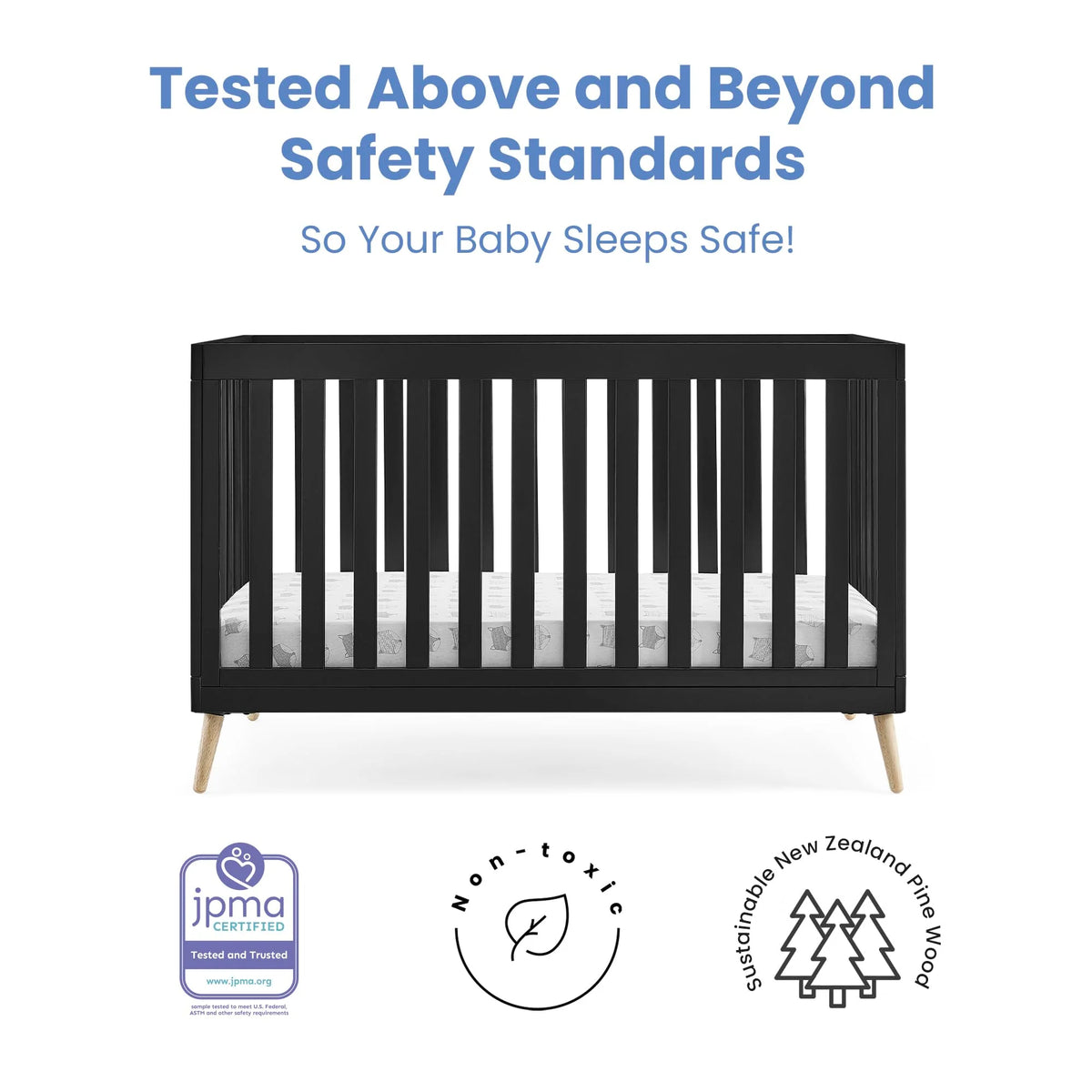 Essex 4-in-1 Convertible Baby Crib with Toddler Mattress - Product image 10