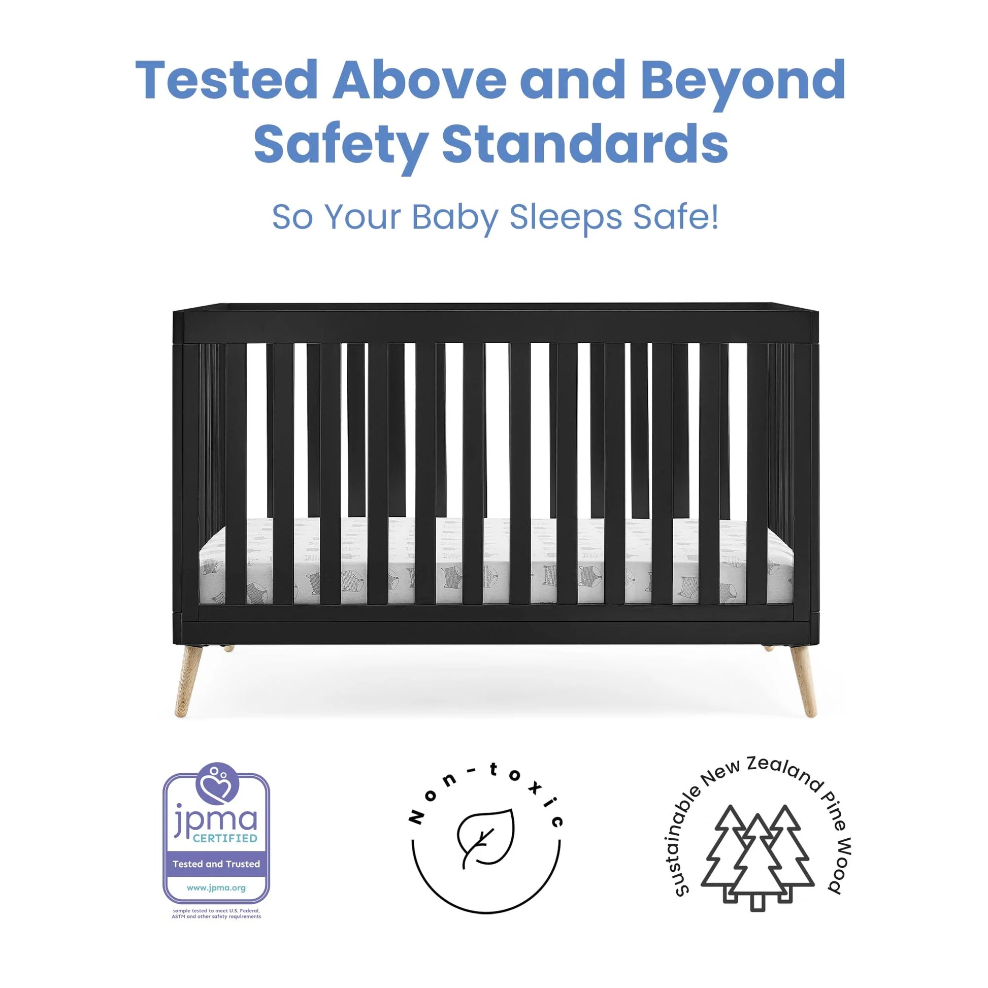 Essex 4-in-1 Convertible Baby Crib with Toddler Mattress - Product image 10