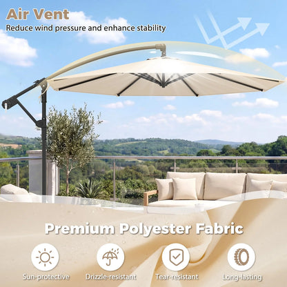 Tangkula 10ft Patio Umbrella with Base Included with 360 Degree Rotation - Product image 5