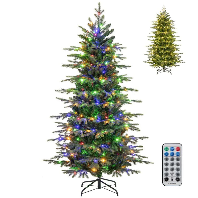 6/7.5/9 FT Pre-lit Artificial Christmas Tree with 260/380/560 Multicolor Lights, 714/1162/1770 Branch Tips - Product image 3