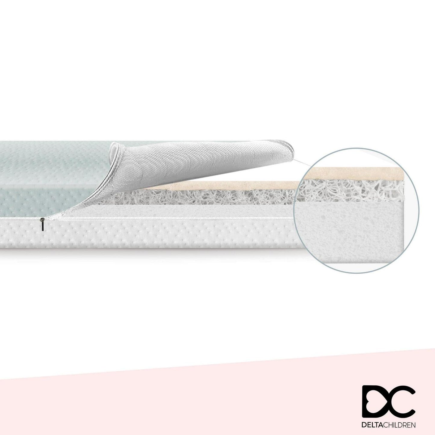 Delta Children Winter Breeze Mattress - Breathable Baby Crib and Toddler Mattress W Cloud Core - Product image 4
