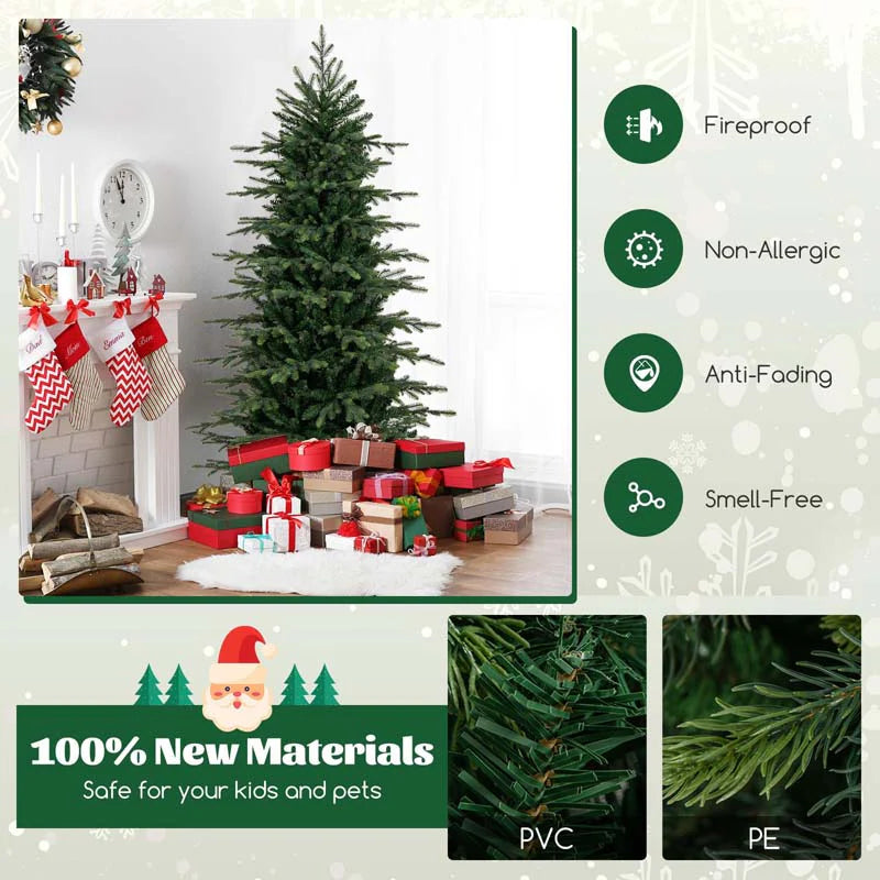 6/7.5/9 FT Pre-lit Artificial Christmas Tree with 260/380/560 Multicolor Lights, 714/1162/1770 Branch Tips - Product image 7